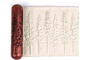 HORSDO Pottery Tools Wood Big Hand Rollers for Clay- Perfect for Pottery and Ceramics,Ideal for Beginners to Create Clear and Detailed Patterns (1)