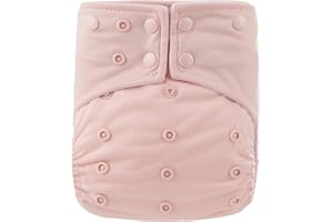 BUNGIES DIAPERS Bungies Reusable Waterproof Baby Cloth Cover Double Gussets One Size Fits 8-35lbs (Peach Cloth Diaper Cover)