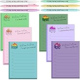 12PCS Dumpster Fire Sticky Notes with Funny Pens Sarcastic Memo Fun Notepads Coworkers Teacher Nurse Women Adults Friends Boss Hilarious Office Supplies Novelty Humor Employee Appreciation Gifts