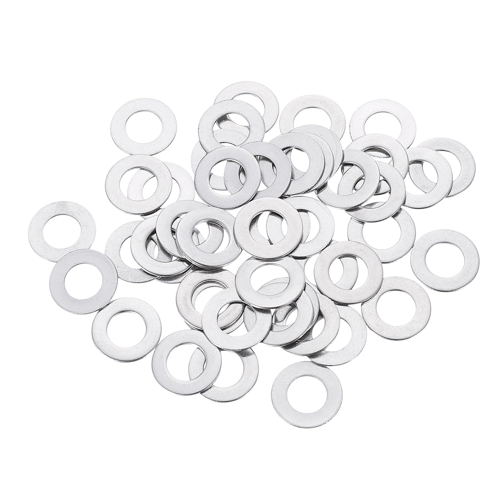 50 Rondelles Plates M10 En Acier Inoxydable 304 - Dimensions 10x14x0.8mm, épaissies, Neuves