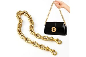 AIERSA Gold Chain for Purse,18‘’ Purse Chains for Handbags,Chunky Purse Chain,Gold Chain Purse Strap, Antique Gold Bag Chain for Purse Chain Accessories
