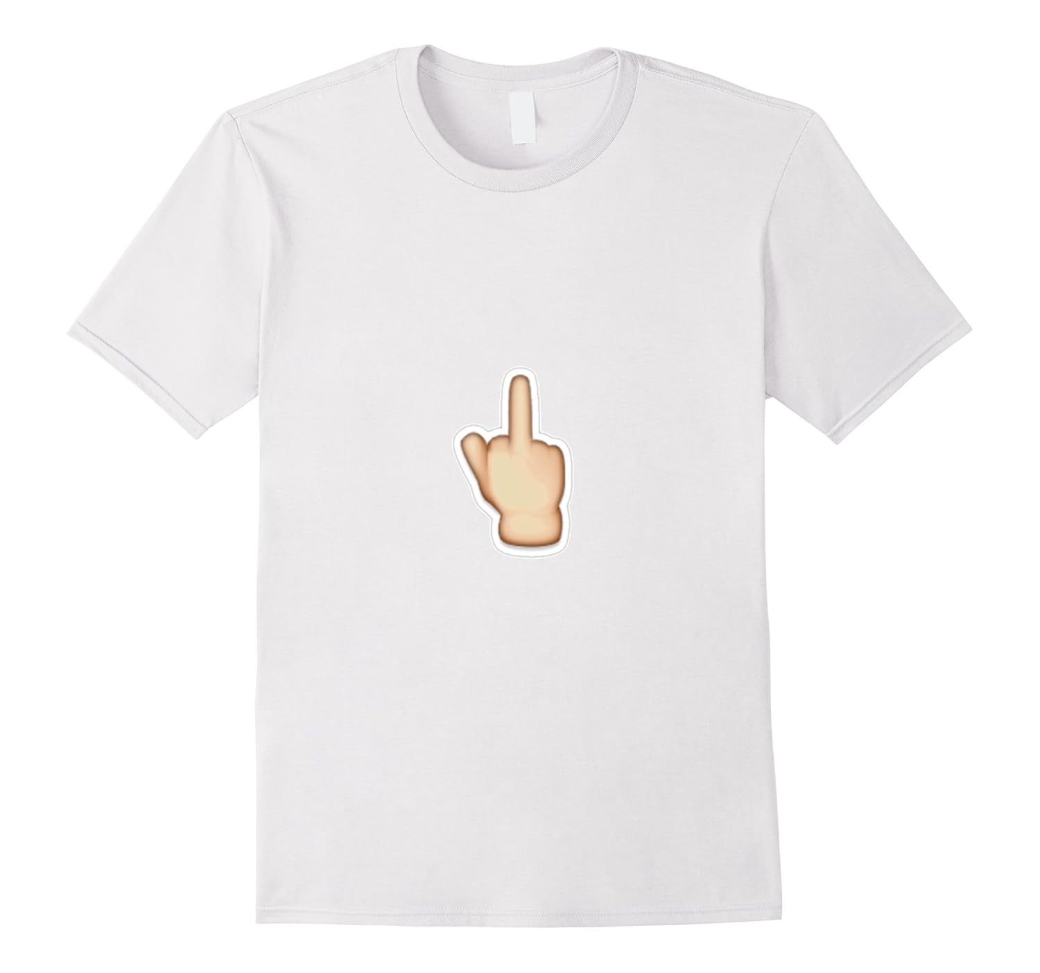 Middle Finger Emoji T-Shirt Flipping Bird Emoticon Fuck You-BN