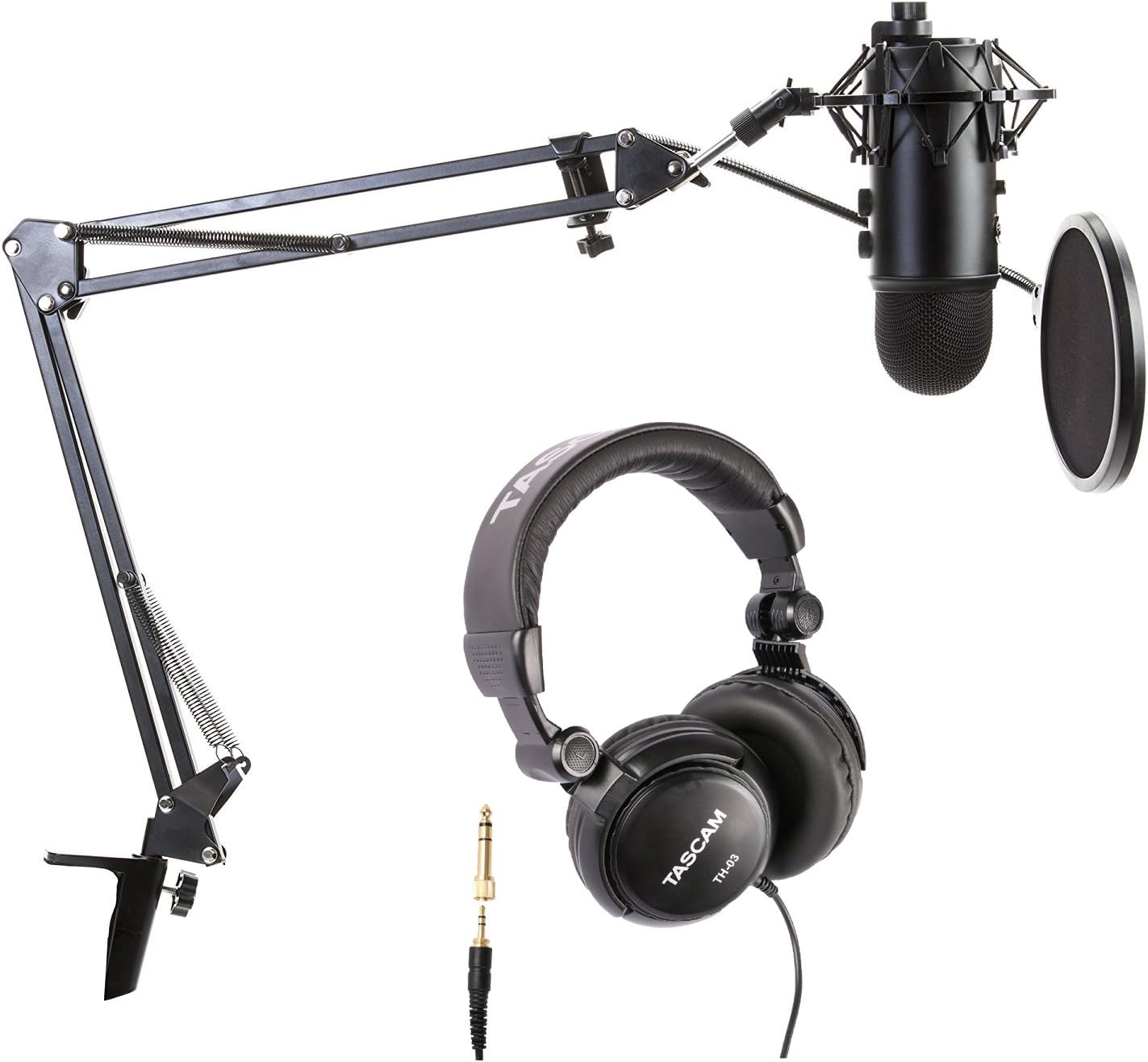 Amazon.co.jp： Blue MicrophonesブラックアウトYetiマイクブームアーム、のポップフィルタ、ショックマウント