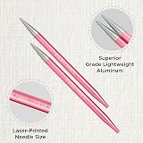 KnitPro Zing Interchangeable Circular Needles 5" 6.50mm 13cm Aluminum view 2