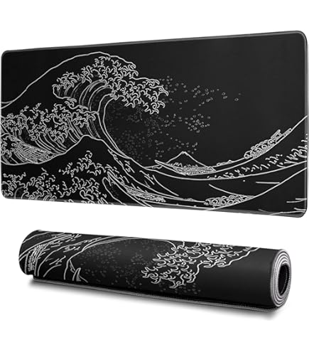 Amazon.com: Japanese Sea Wave Gaming Mouse Pad, Anime Gaming