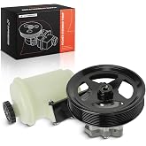 A-Premium Power Steering Pump with 8-Groove Pulley &amp; Reservoir | Compatible with Dodge Ram 1500 2008 5.7L (Mega Cab), Ram 2500 3500 2003-2009, Ram 2500 3500 2010 6.7L, Ram 4500 5500 08-09