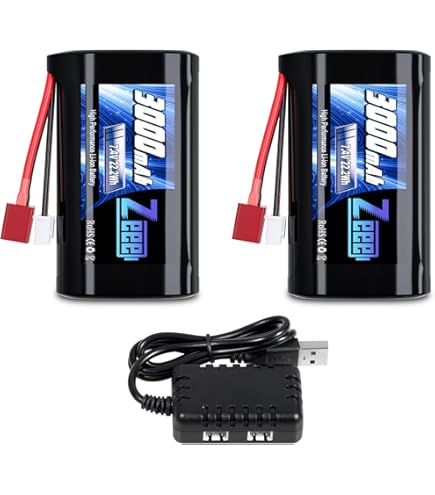 Amazon.com: Zeee 2S Li-ion Battery 2000mAh 7.4V T Connector with
