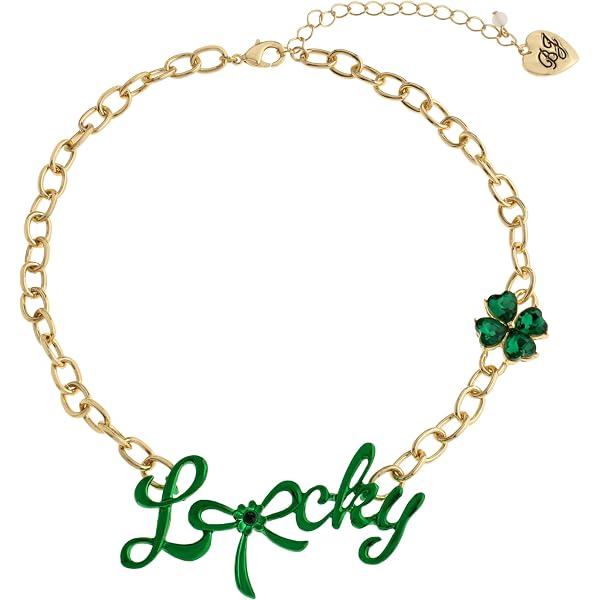 Collana Statement Betsey Johnson Con Gatto E Strass, Multicolore