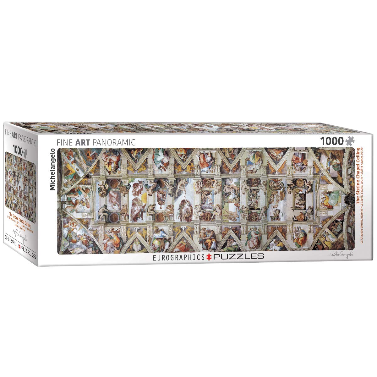 EuroGraphics The Sistine Chapel Ceiling Panoramic by Michelangelo 1000-Piece Puzzle