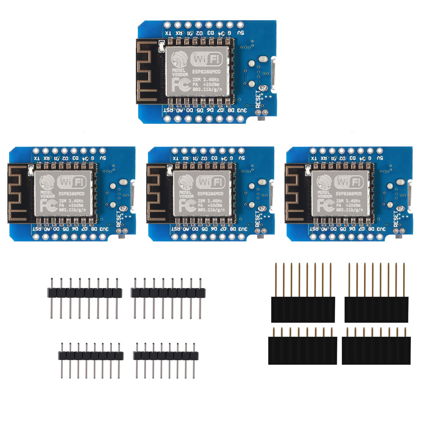 4PCS ESP8266 ESP-12F Development Board NodeMcu D1 Module for ESP8266 ESP-12F 4M Bytes WLAN WiFi Internet Development Board