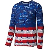 BASSDASH Men’s UPF 50+ Camo Fishing Shirt Quick Dry Long Sleeve Kayaking Hiking T-Shirts
