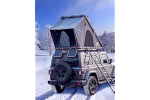 BAMACAR Naturnest Rooftop Tent Hard Shell for Jeep Tent SUV Tent Attachment for Camping, Hardshell Rooftop Tent for Camping Overland Tent Naturenest Roof Top Tent Hardshell Car Roof Tent Car Top Tent