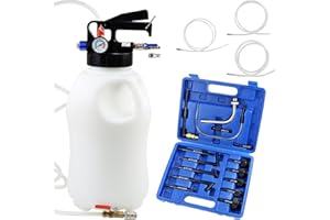 ADAFIRST Transmission Fluid Transfer Pump Kit, 10L Pneumatic Fluid Extractor and Dispenser Tool with Adapter for ATF Fill, Gear Oil Refill, Differential Oil, Garage and Shop Fluid Evacuator and Filler