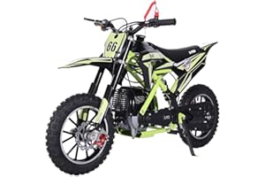 X-PRO Hawk Mini Dirt Bike, Gas Power 4 Stroke, 40CC Pit Bike, Pull Start, 10" Wheels! (Green)