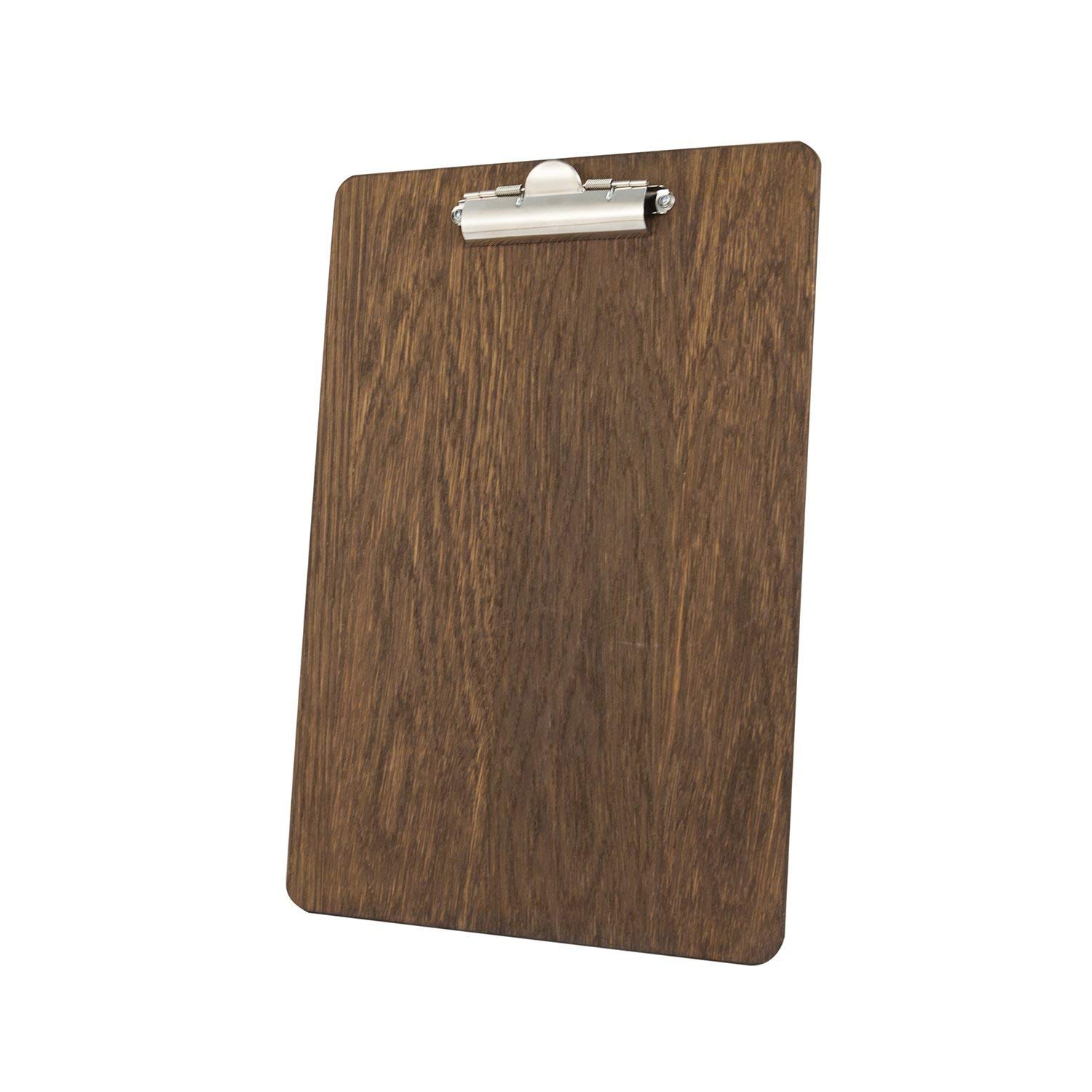 Chalkboards UK Clipboard, Wood, Dark Oak, 240 mm x 340 mm