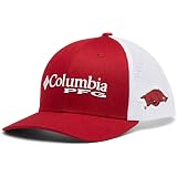 Columbia PFG Mesh Ball Cap - Arkansas - L/XL - Red
