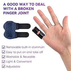 Bozenu 2 PCS Small Finger Splint, Adjustable