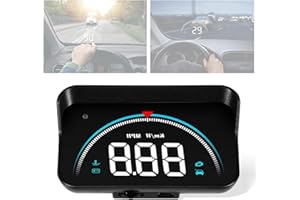 P SEPEY Car OBD2 HUD Head Up Display Gauge Speedometer MPH KMH RPM Warning Alarm Meter