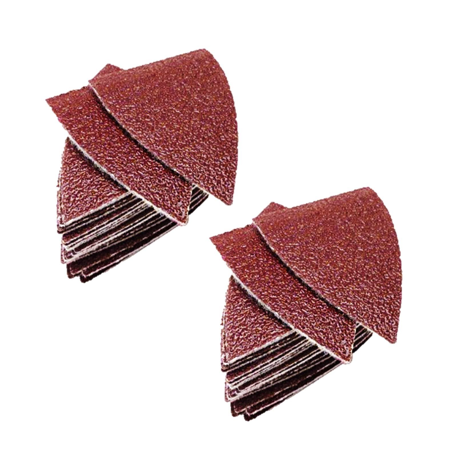 40 x TopsTools SASHF20_2 50mm x 35mm Small Sanding Sheets Compatible with Dewalt Stanley Black and Decker Bosch Fein (Non-StarLock) Makita Milwaukee Hitachi Parkside Ryobi Worx Workzone Multitool