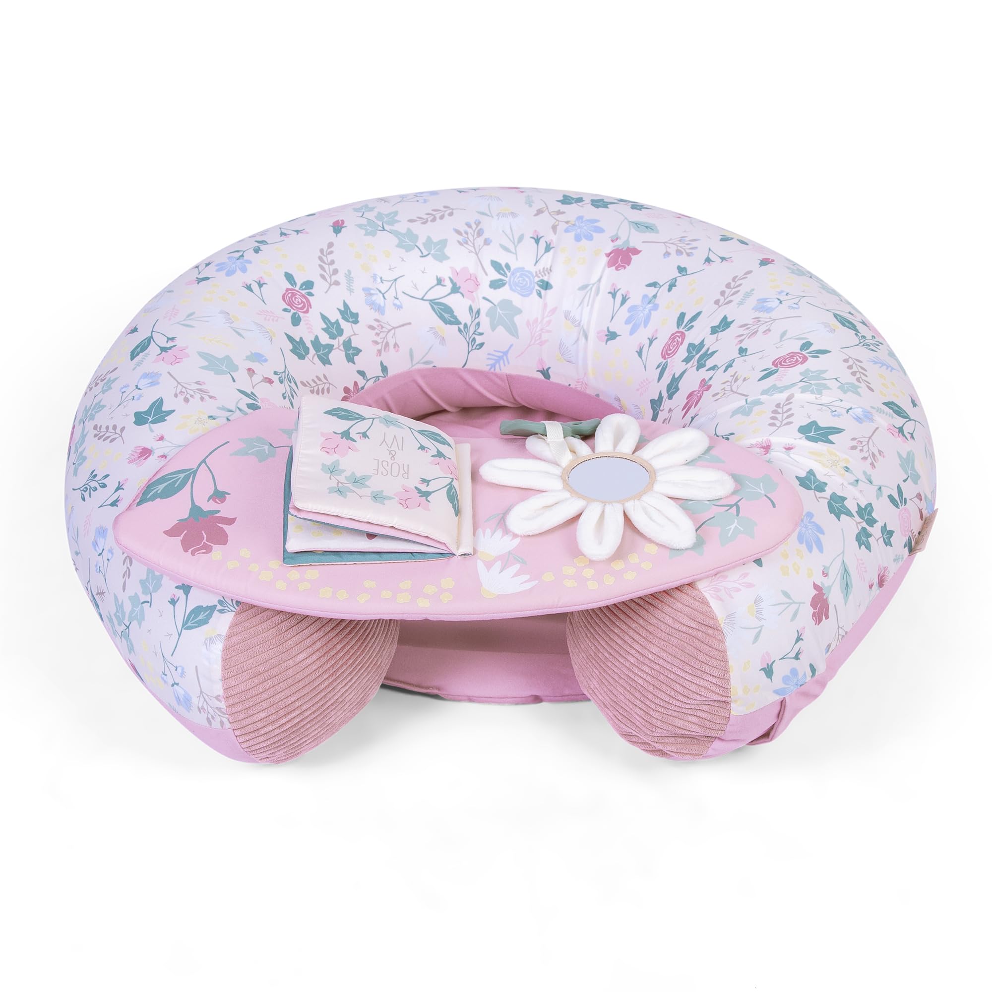 Red Kite Sit Me Up Inflatable Ring - Ring Seat with Play Tray and Activities - Rose & Ivy