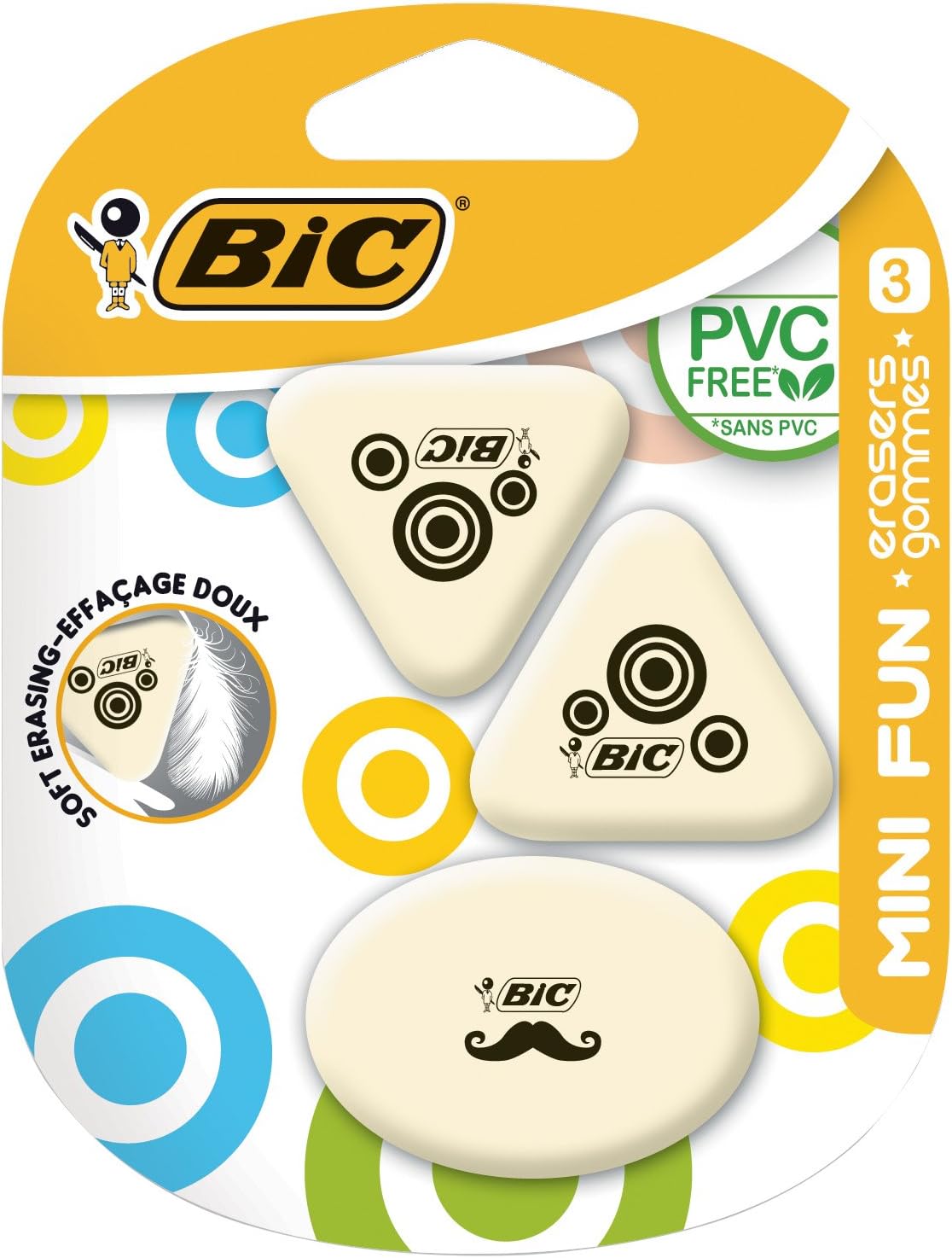 Bic ластик софт мини фан (3086123388550)
