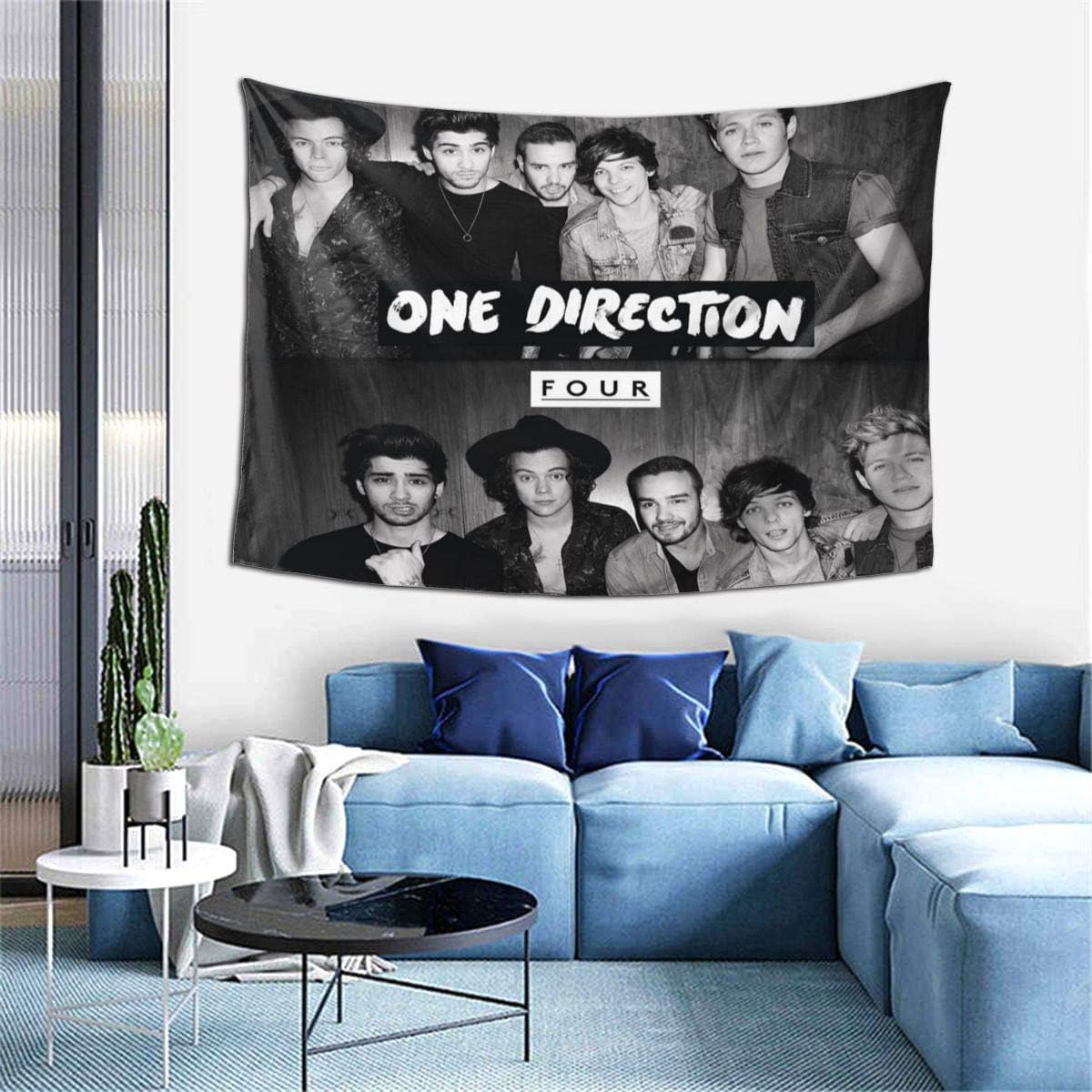 Amazon Com C Xia One Direction Four Tapestry Home Decor Wall Hanging For Living Room Bedroom Dorm 60 X 40 Inches Home Kitchen