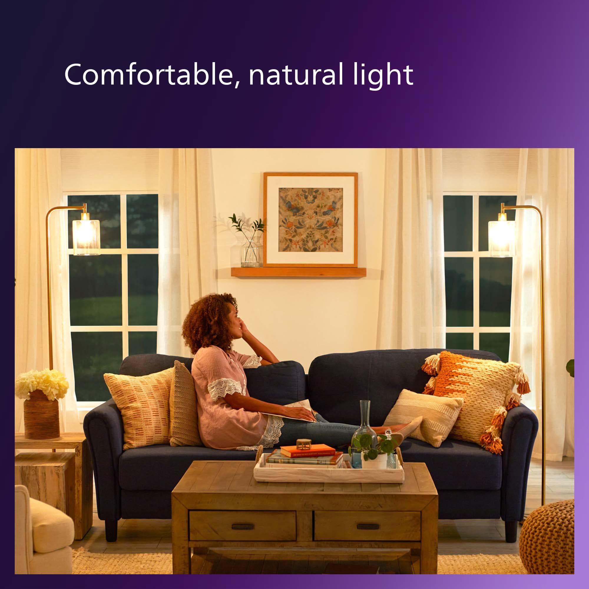 PHILIPS LED Flicker-Free Clear Dimmable A21 Light Bulb - EyeComfort Technology - 1600 Lumen – Soft White (2700K) – 13.5W=100W - E26 Base - Title 20 Certified - Ultra Definition - Indoor - 2-Pack