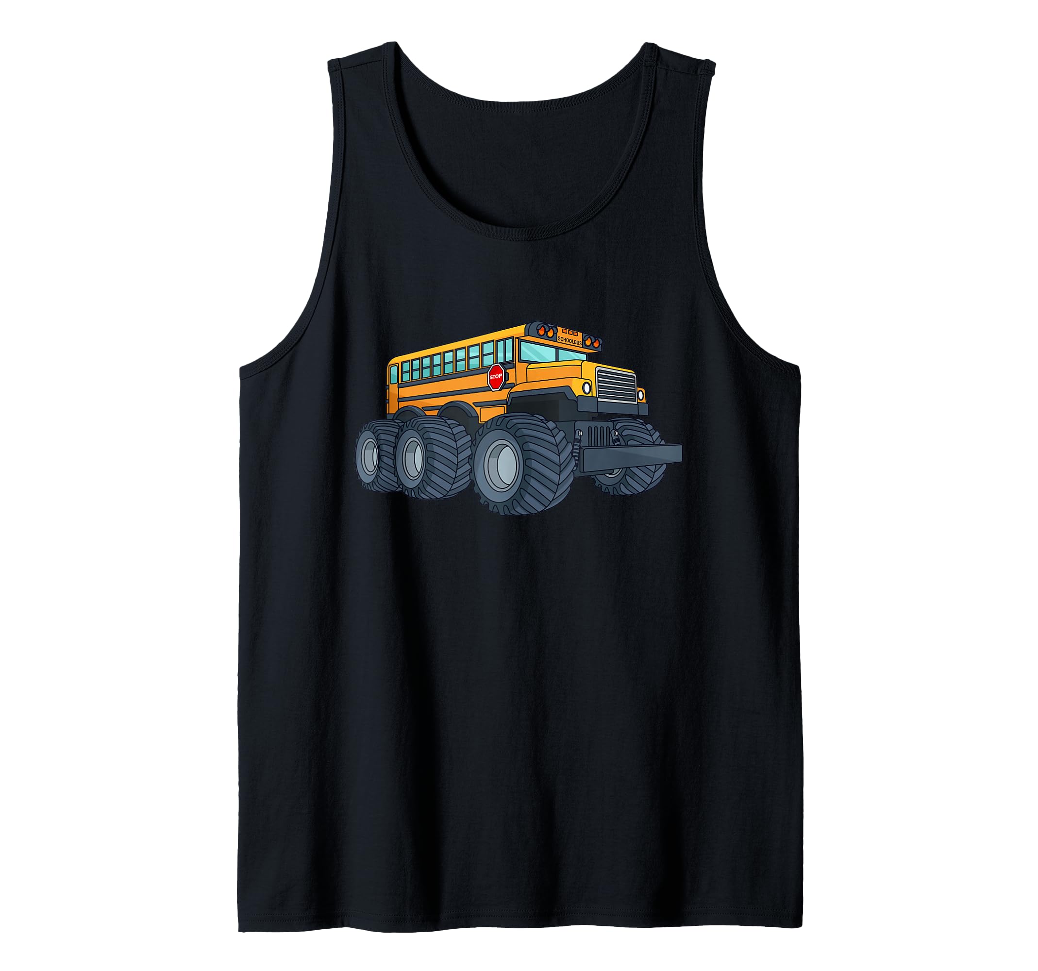 Truck School Bus Monster | Back to School & 100th Day Fun Tank Top