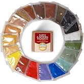 Natural Earth Paint Pigment Sample Pack &ndash; 20 Non-Toxic, Archival Earth &amp; Mineral Pigments for DIY Paint &ndash; Eco-Friendly, Sustainably Sourced Colors &ndash; No Fillers or Additives
