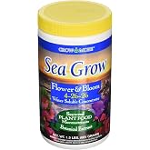 Grow More Sea Grow Flower &amp; Bloom (4-26-26) - 1.5lbs of Seaweed Fertilizer for Plants - Water Soluble Fertilizer for Vegetables &amp; Fruits - High Phosphorus Flower Food w/Seaweed Extract for Plants