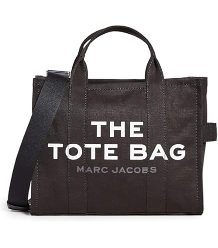 Amazon.com: Marc Jacobs The Mini Crystal Canvas Tote (Black