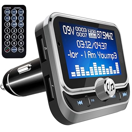 Amazon Com Tinmiu Bluetooth Fm Transmitter 1 8 Inch Wireless