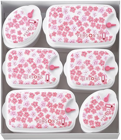 Amazon Co Jp パーソンズフローラル 電子レンジ容器 6pcs 小判型 2個 長角型 大 2個 長角型 小 1個 Fl 5 ホーム キッチン