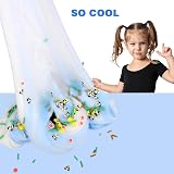 Petyuioyu Cloud Slime Kit 5 Pack Peach Rainbow Lemon Coffee Slime Charms view 2