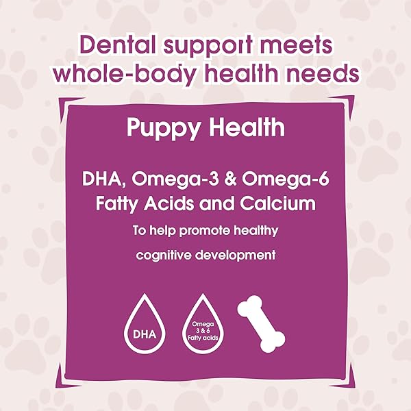 GET NAKED GRAIN FREE 1 POUCH 6.2 OZ PUPPY HEALTH DENTAL CHEW STICKS, SMALL