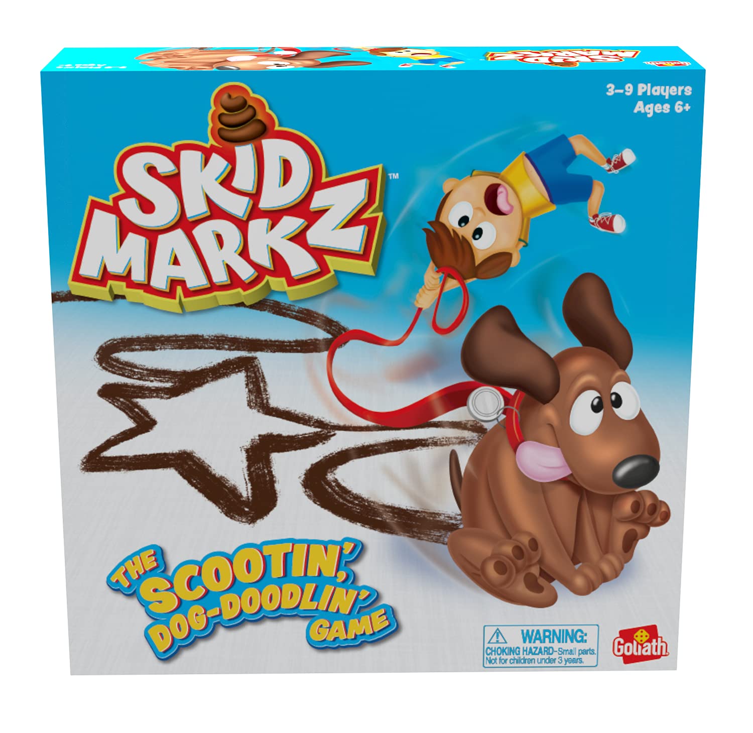 Goliath Games - Skid Markz, The Scootin, Dog-Doodlin Game for Kids, for 3-9 Players Ages 6+