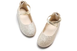 Kiderence Little Toddler Girls Dress Shoes Ballerina Ballet Flats Kids Mary Janes