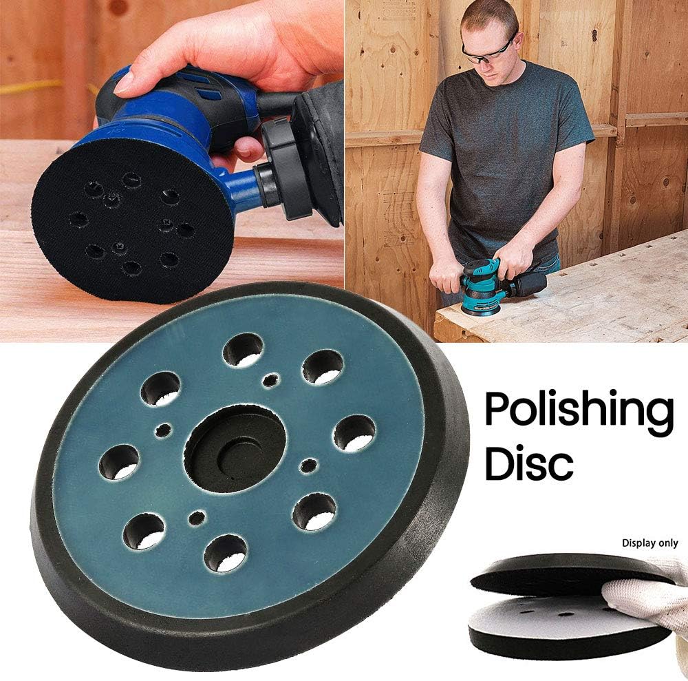 Round Hook and Loop Backing Pad, 125mm/5 inch Sanding Pads for High Speed Polishing,Buffing Random Orbital Sander - Image 3