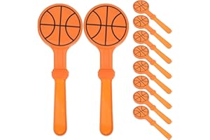 BESPORTBLE 10pcs Hand Clappers: Basketball Game Cheer Props - Plastic Hand Clappers Noisemaker Toys for Sports Fan Crowd Chee
