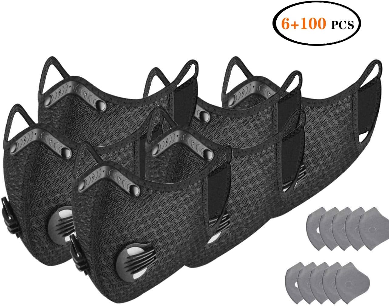 Activated Carbon Respirator with Activated Carbon PM 2.5 Filter for Outdoor Ridding Use 106 pcs