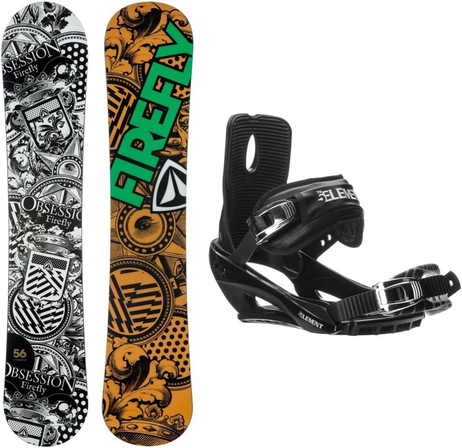 Firefly Obsession Stealth 3 Snowboard and Binding Package 155cm\Large
