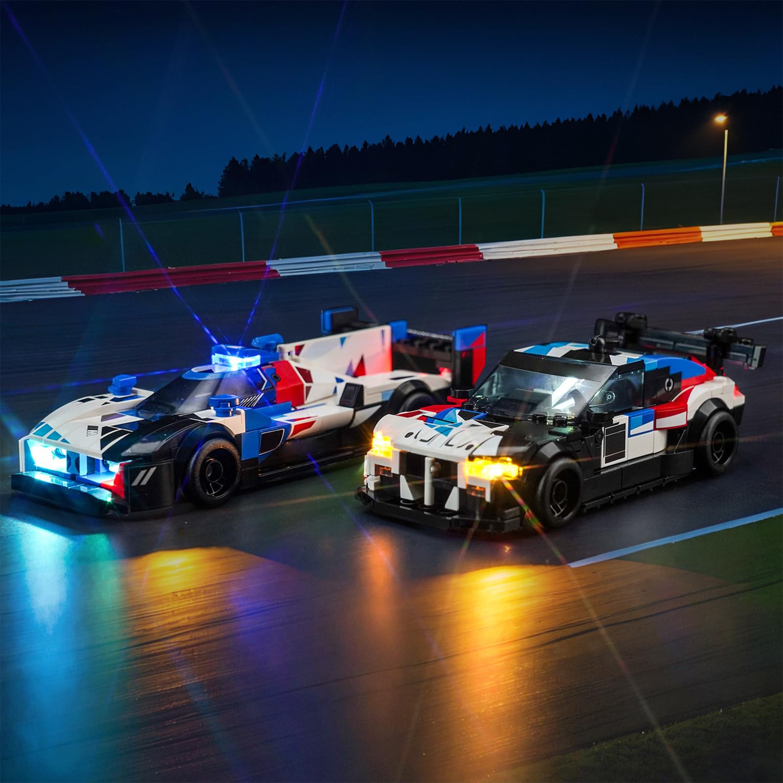 Led Licht Set für Lego Speed Champions BMW M4 GT3 & BMW M Hybrid V8 Rennwagen Auto-Spielzeug (Kein Lego), Dekorationsbeleuchtungsset für Lego 76922 BMW M4 GT3 & BMW M Hybrid V8 Race Cars 5