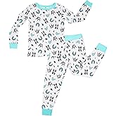 LittleHippo Two-Piece Pajama Set for Boys and Girls, Soft Spandex & Bamboo Viscose, Snug Fit Pajamas, Toddlers, Kids