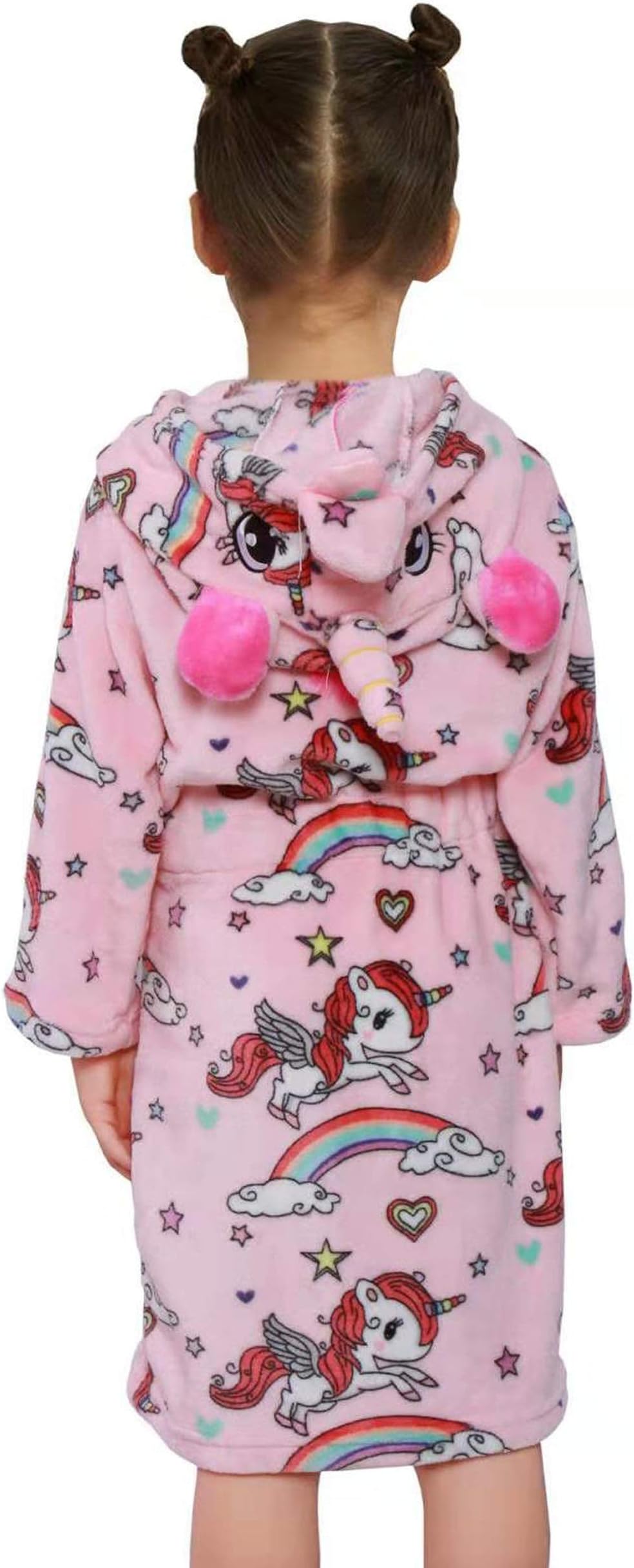 Baby Boys and Baby Girls Plush Fleece Bathrobes Hoodie