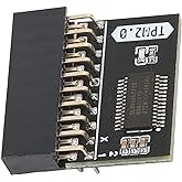 TPM 2.0 Security Module, 20Pin Standalone Crypto Processor Chip for PC Motherboard, TPM Cryptographic Processor Module Replacement for DDR4 Memory Encryption