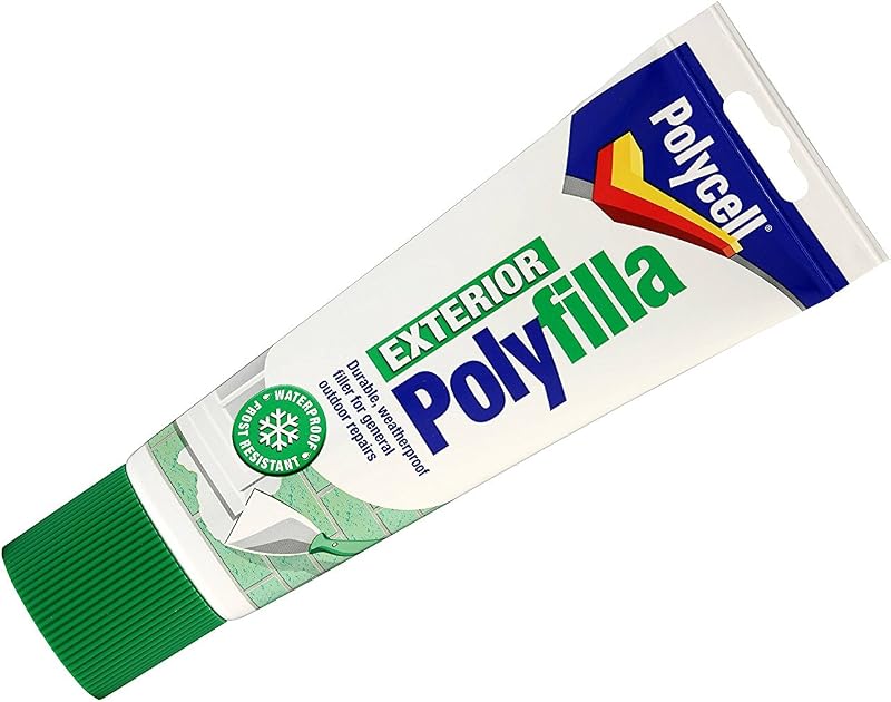 POLYCELL Polyfilla Exterior Weatherproof Filler Tube 330g Grey
