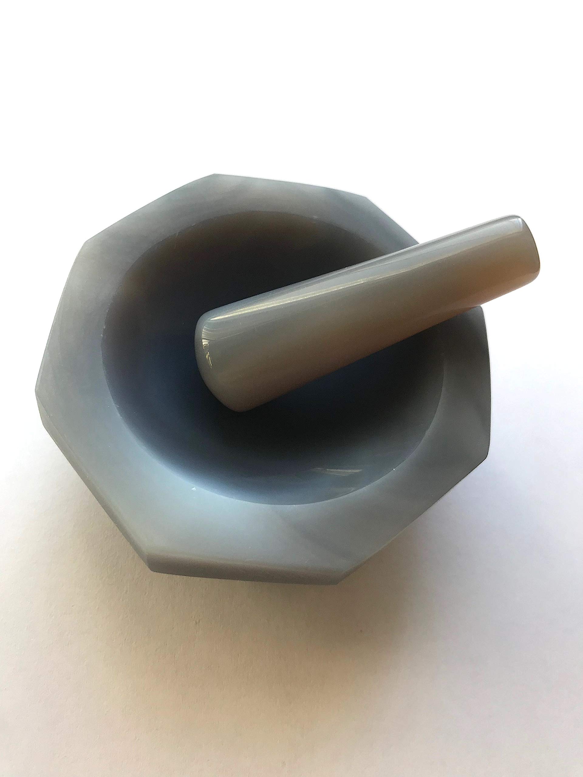 Alpha Nanotech Agate Mortar and Pestle Sets (Inner Diameter 50 mm)