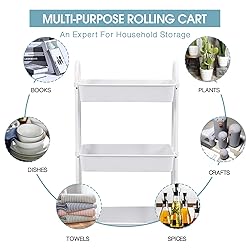 TOOLF Utility Rolling Cart with Lockable