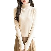 Chanyarn Women's 100% Merino Wool Turtleneck Sweater 2025 Fall Winter Long Sleeve Warm Soft Ribbed Knit Pullover Sweater