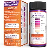Just Fitter Ketone Urine Test Strips 125 Count for Ketosis Monitoring view 4